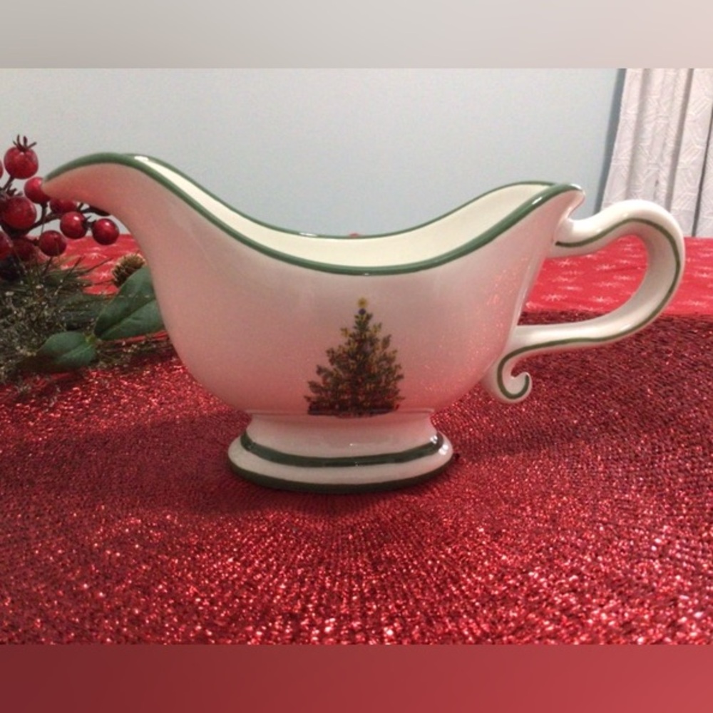 Vintage Christopher Radko Gravy Boat (Holiday Celebrations)